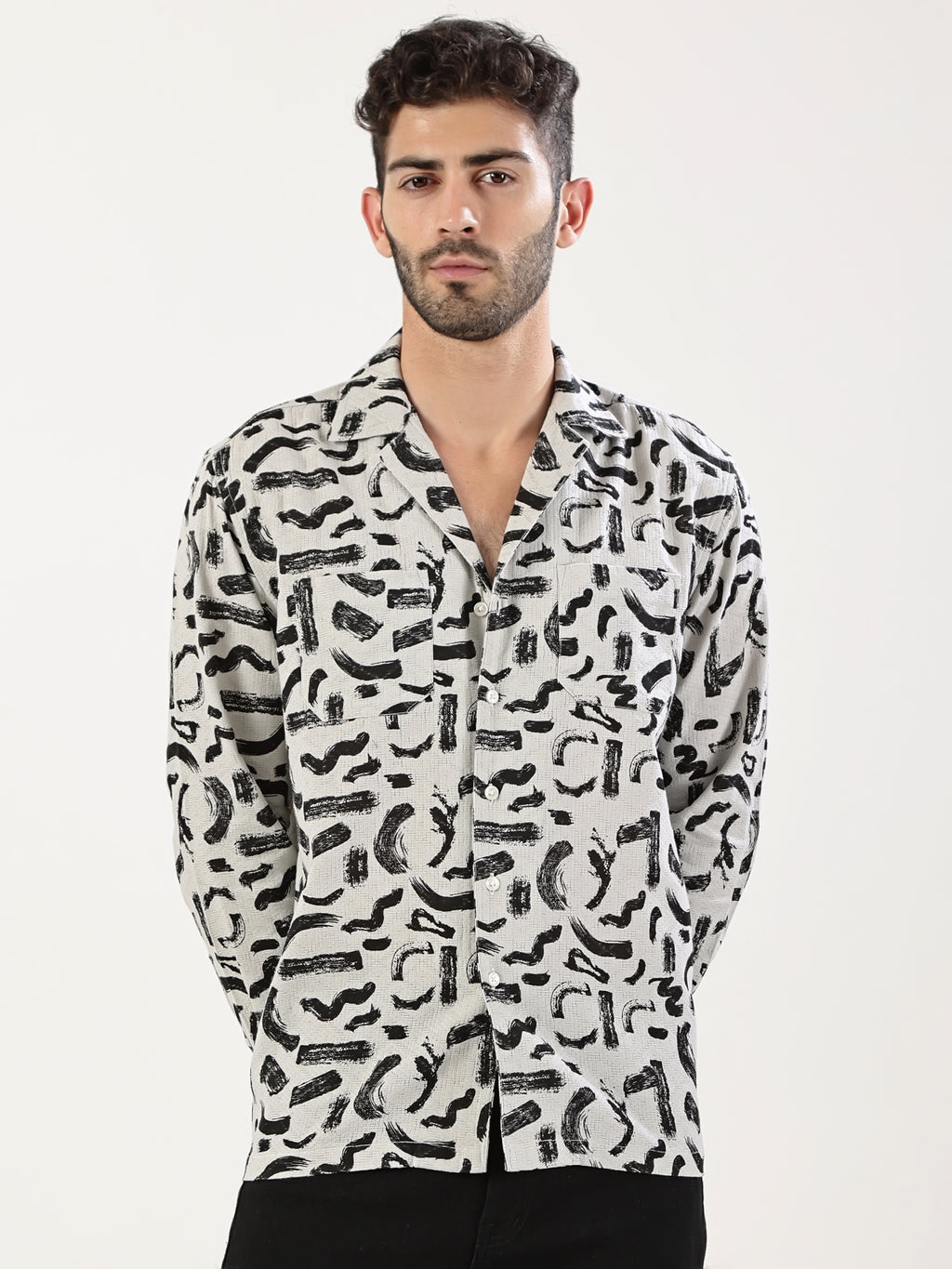 Abstract Noir Shirt
