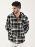 Plaid Zip Hoodie