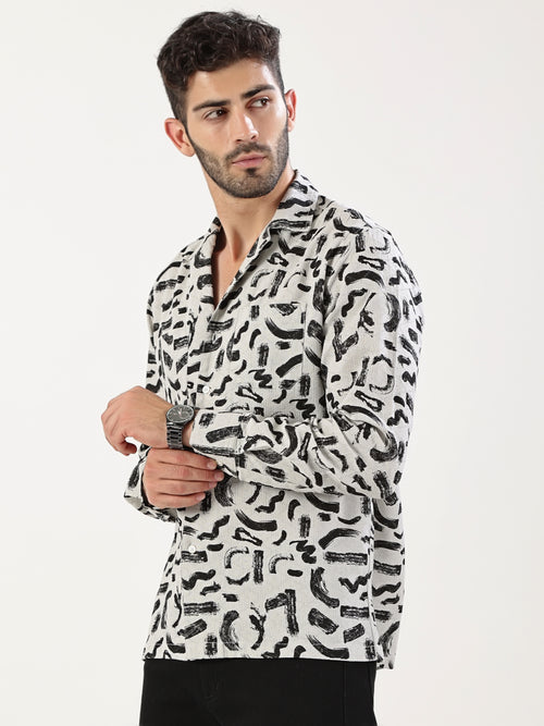 Abstract Noir Shirt