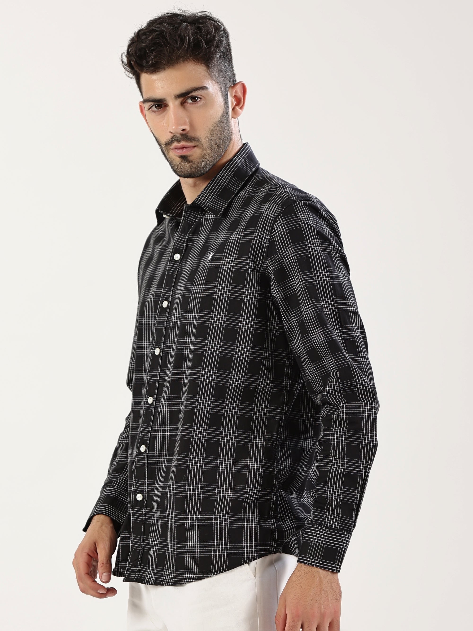 Windowpane Grid Shirt