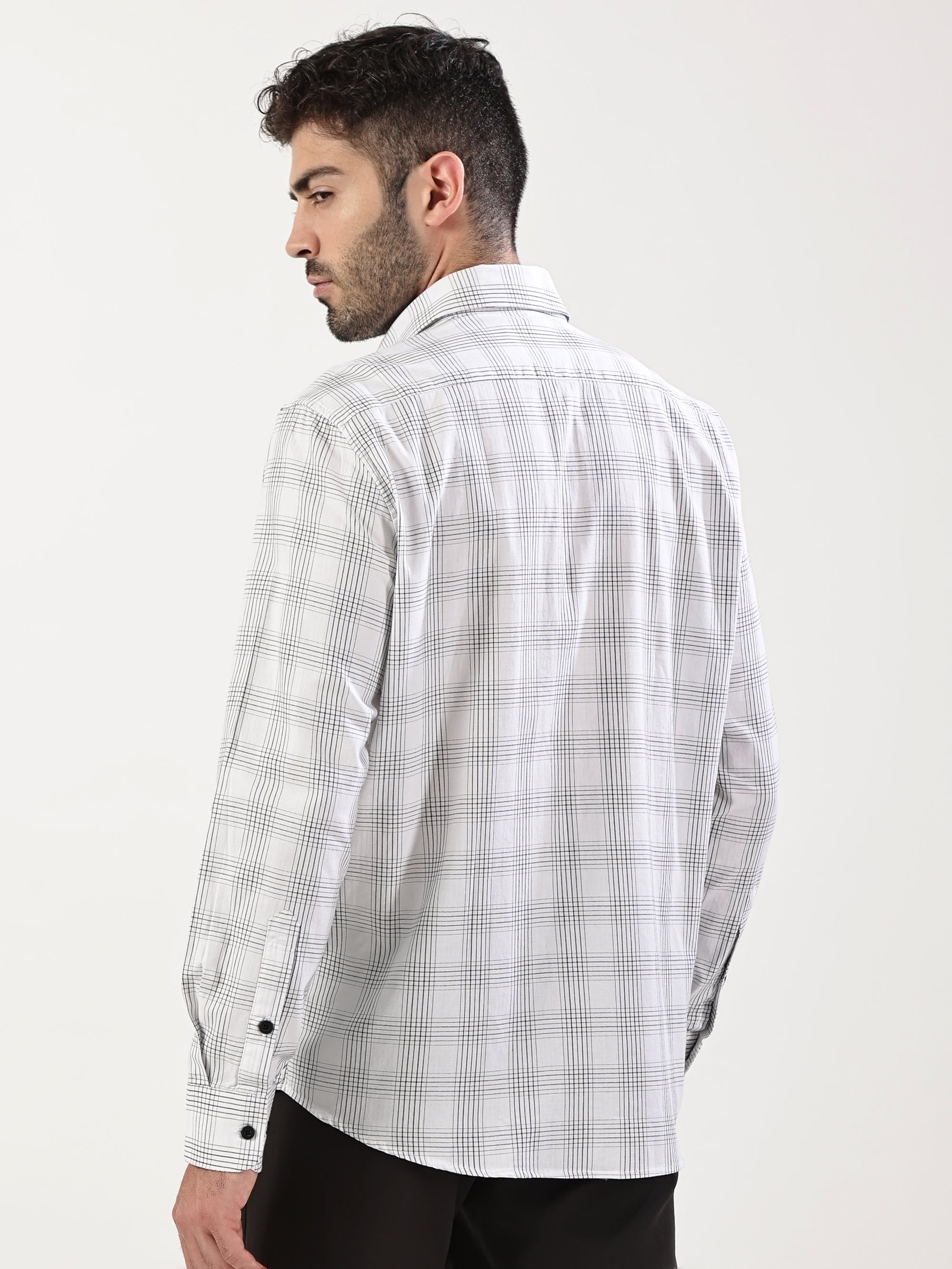 Ivory Grid Shirt