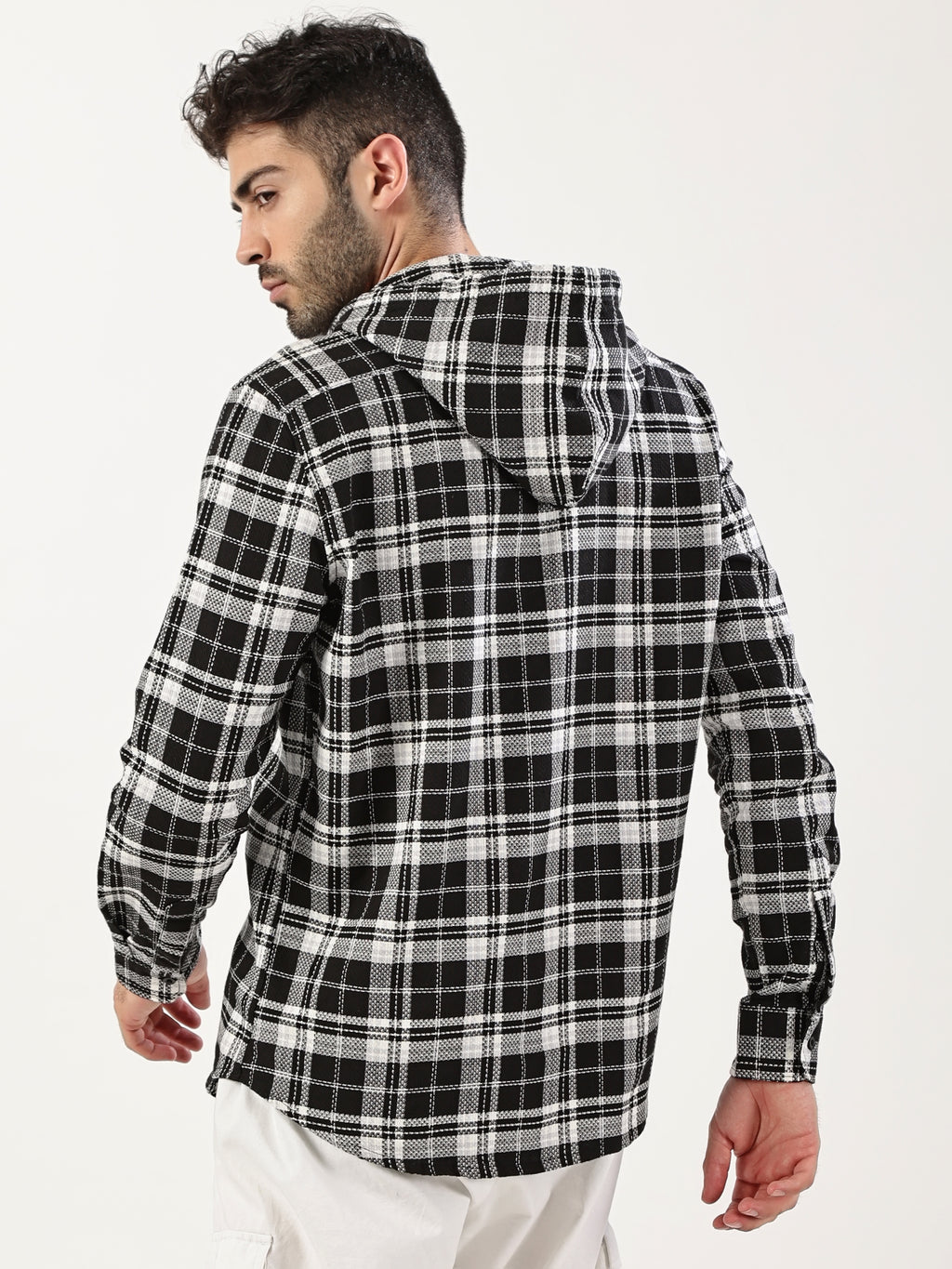 Plaid Zip Hoodie