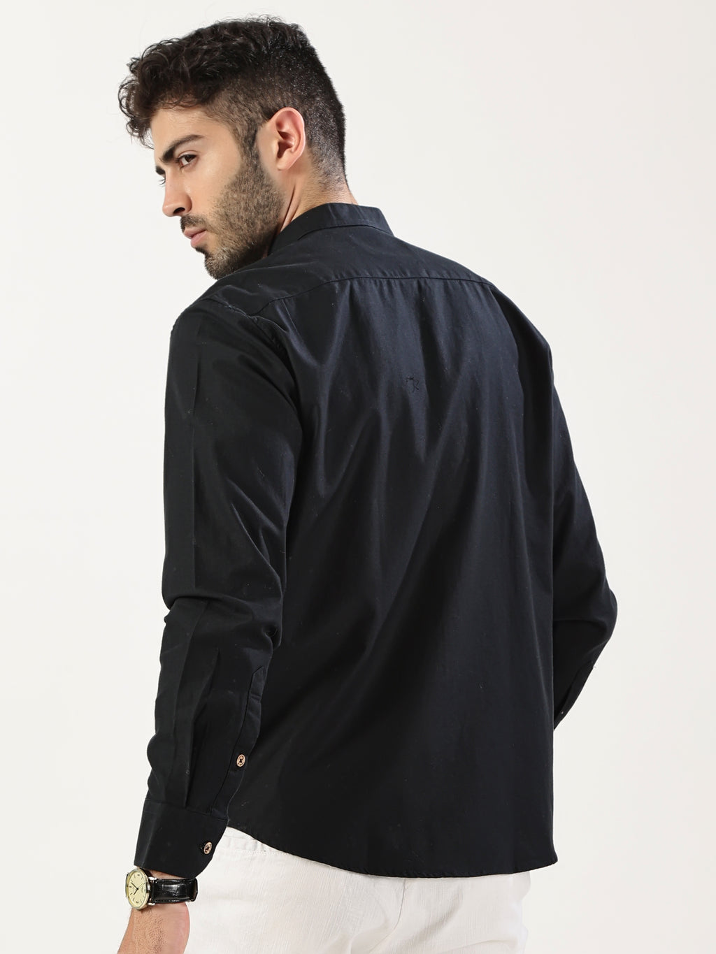 Black Mandarin Shirt