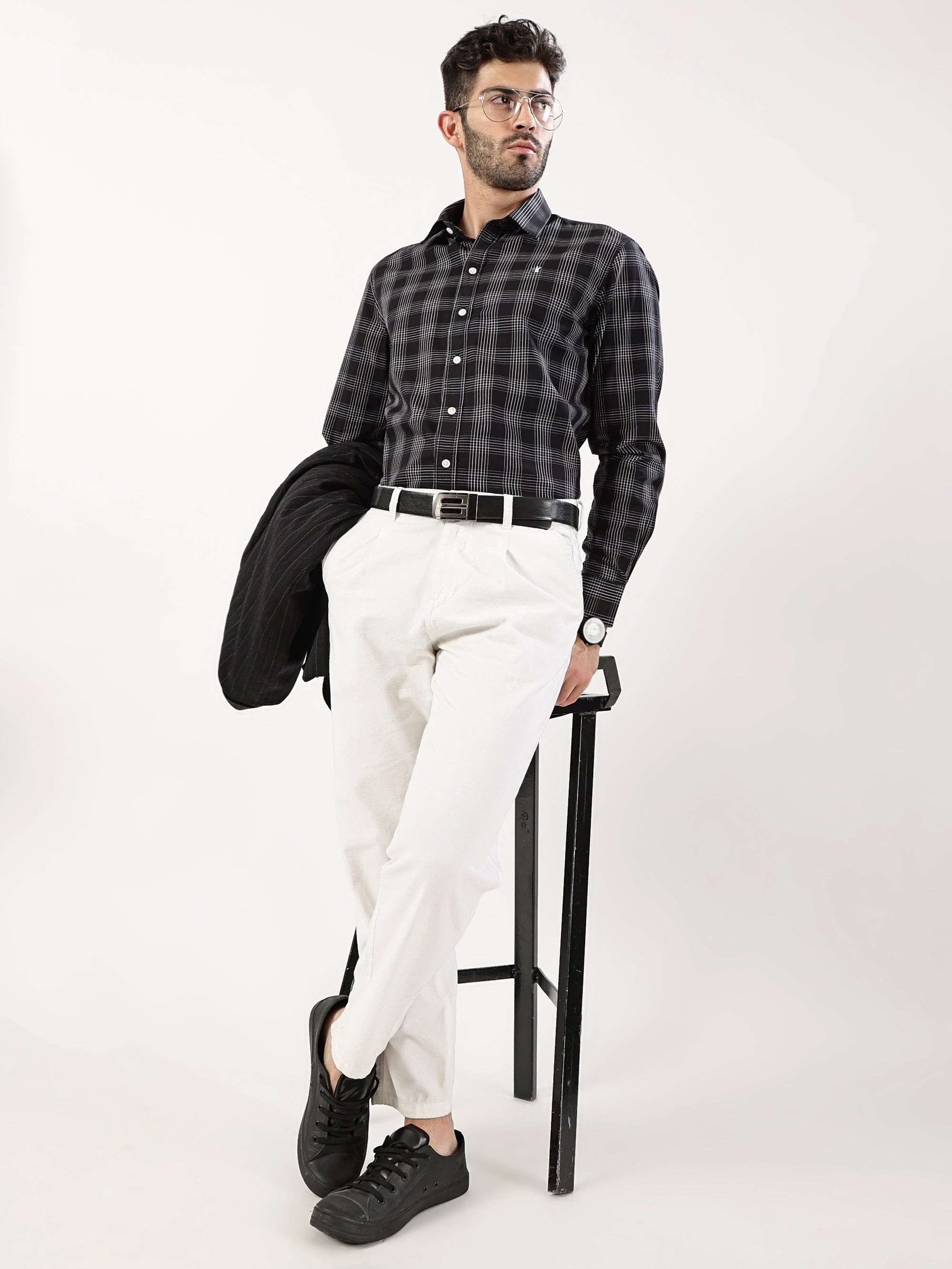 Windowpane Grid Shirt