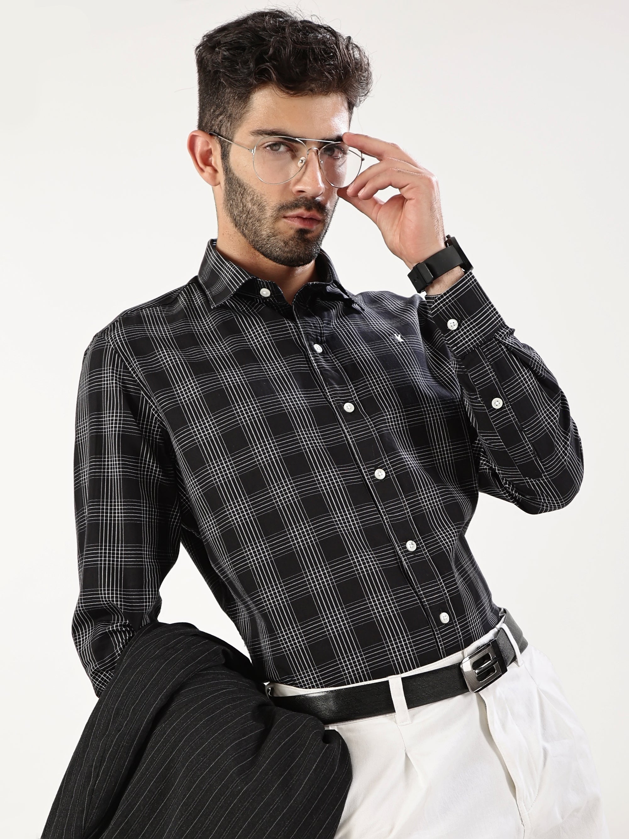 Windowpane Grid Shirt