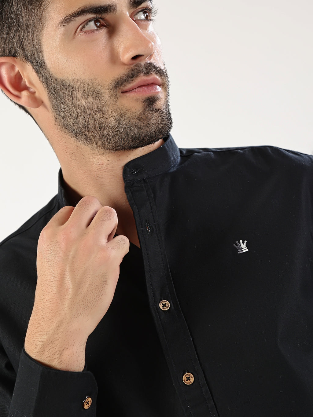 Black Mandarin Shirt