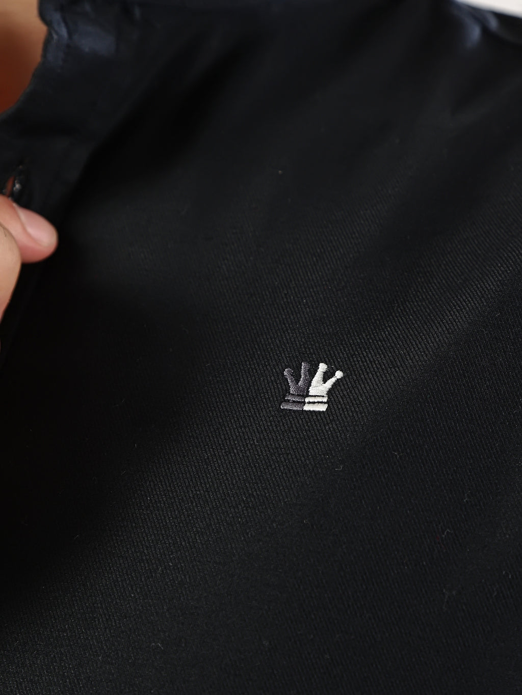 Black Mandarin Shirt