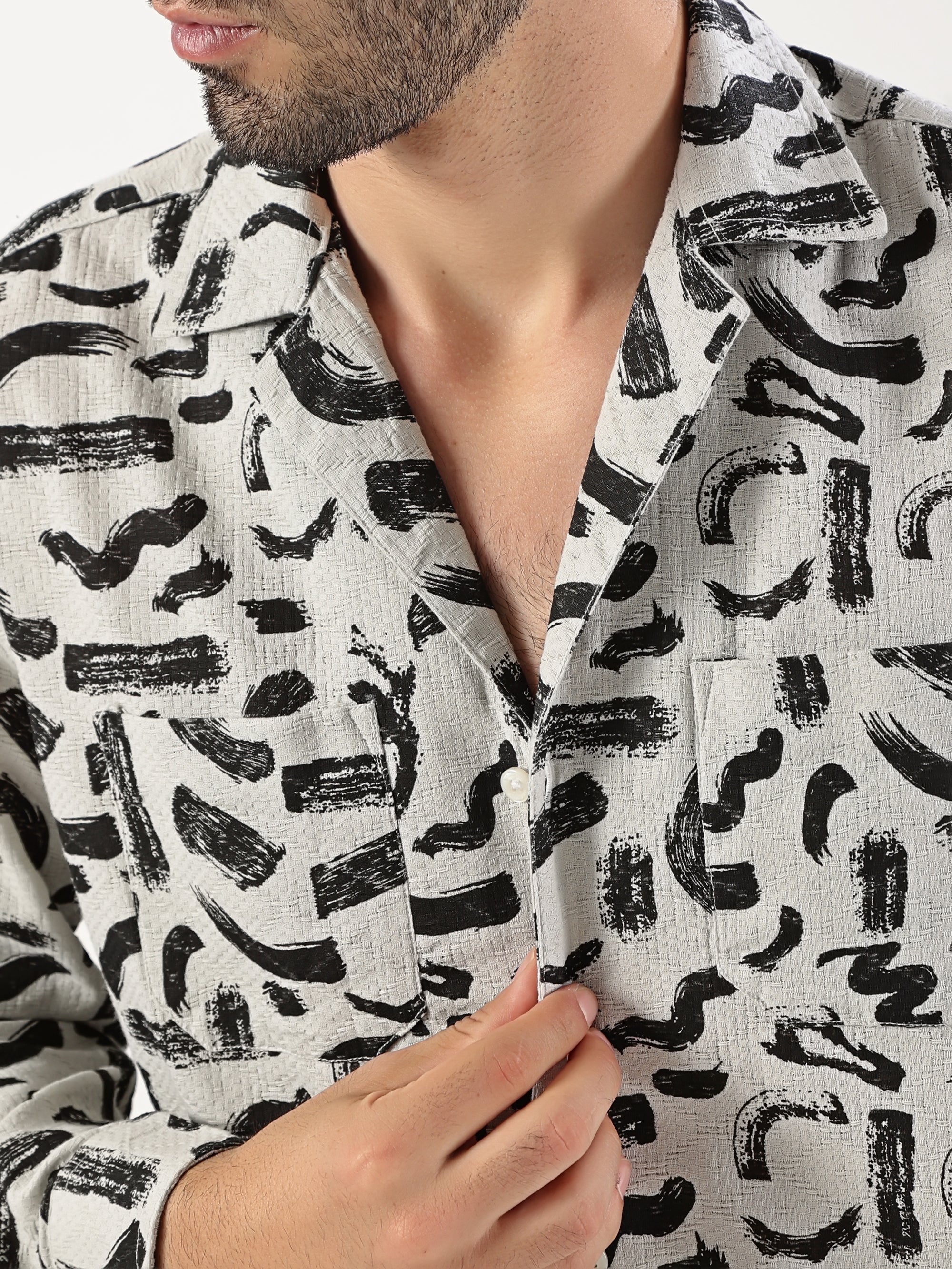 Abstract Noir Shirt
